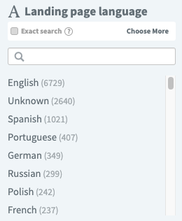 Language Filter