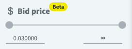 Bid Price Filter