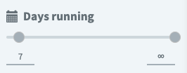 Days Running Filter