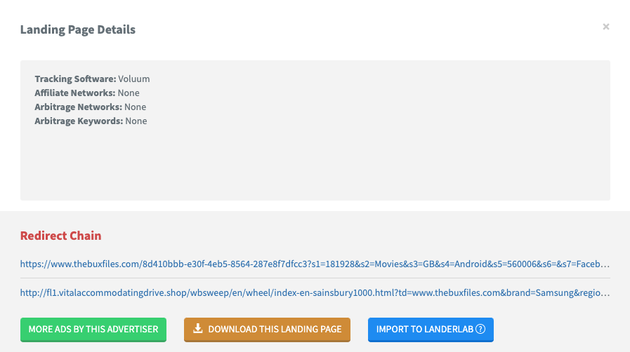 More Landingpage Details